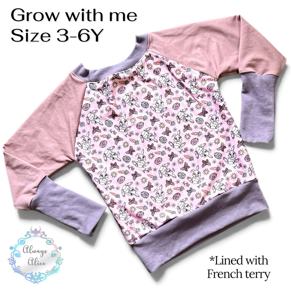 Thumper Easter Grow with me sweater